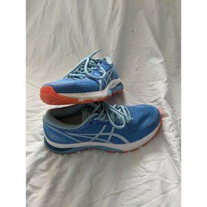 Asics Womens Gel Nimbus 21 1012A155 Blue Running Shoes Lace Up Size 8.5